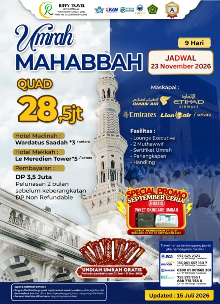 UMRAH MAHABBAH (NOVEMBER 2026)