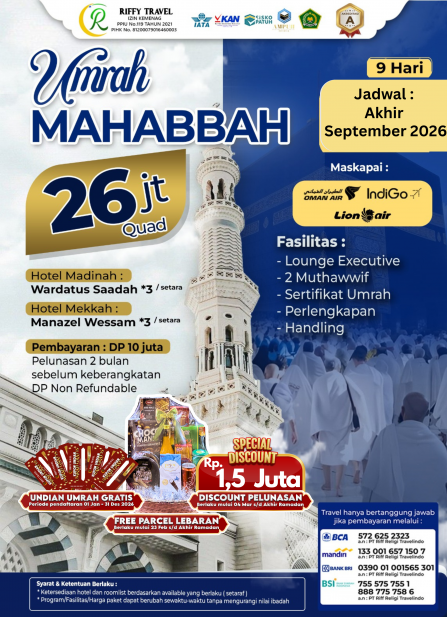 UMRAH MAHABBAH (AKHIR SEPTEMBER 2026)