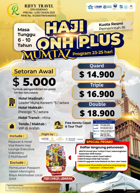 HAJI ONH PLUS MUMTAZ - BINTANG 5