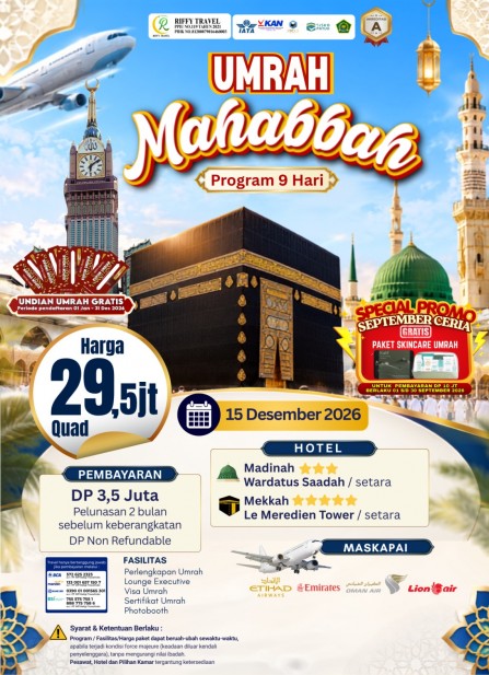 UMRAH MAHABBAH (DESEMBER 2026)