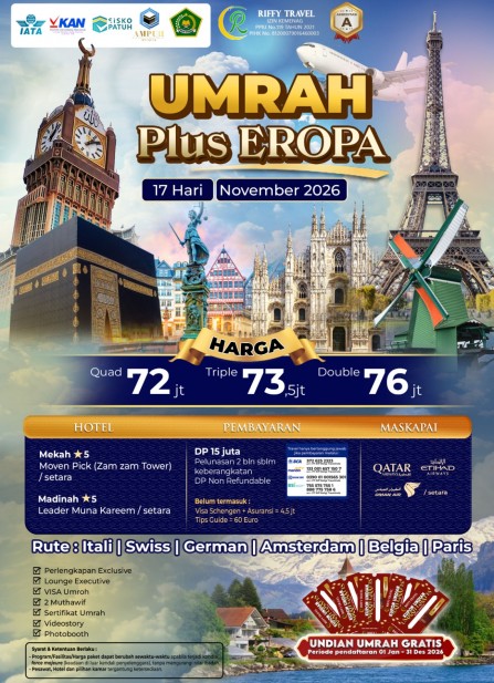 UMRAH PLUS EROPA 17 H 