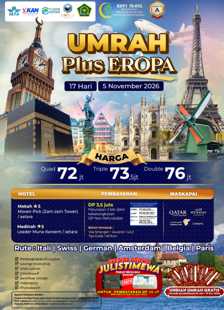UMRAH PLUS EROPA 17 H 