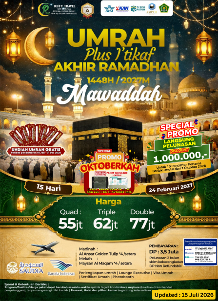 UMRAH PLUS I'TIKAF AKHIR RAMADHAN - MAWADDAH