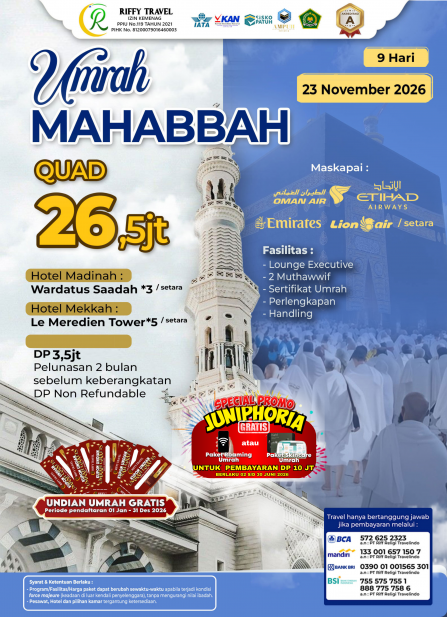 UMRAH MAHABBAH (NOVEMBER 2026)