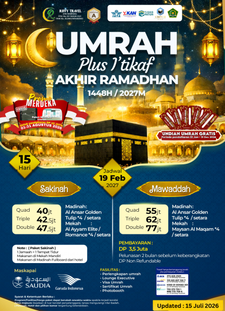 UMRAH PLUS I'TIKAF AKHIR RAMADHAN - MAWADDAH