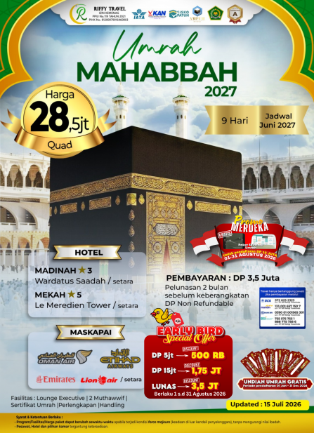 UMRAH MAHABBAH (JUNI 2027)
