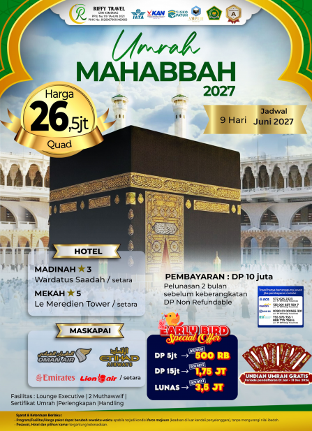 UMRAH MAHABBAH (JUNI 2027)
