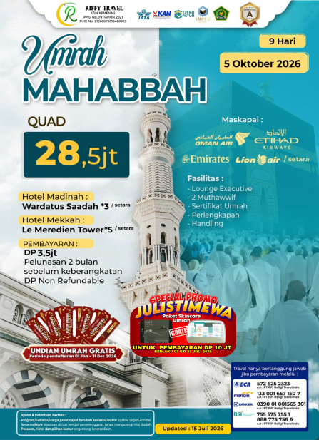 UMRAH MAHABBAH (OKTOBER 2026)