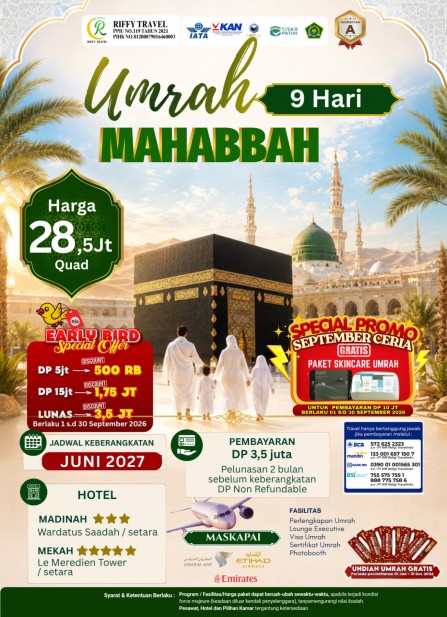 UMRAH MAHABBAH (JUNI 2027)