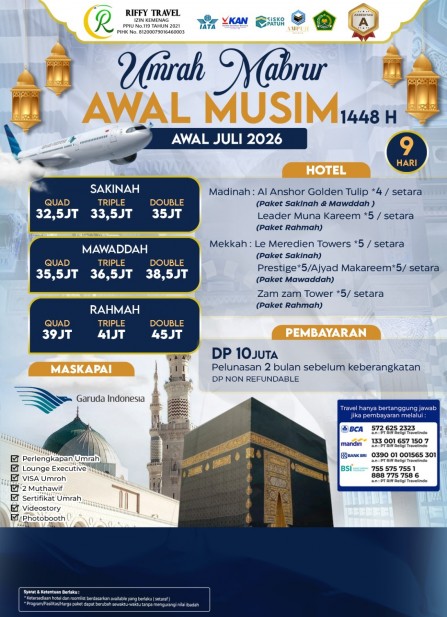 UMRAH MABRUR AWAL MUSIM - SAKINAH