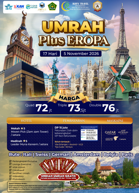 UMRAH PLUS EROPA 17 H 