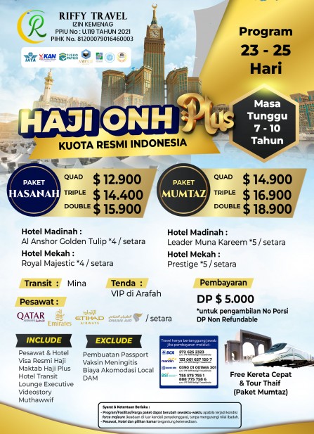 HAJI ONH PLUS MUMTAZ - BINTANG 5