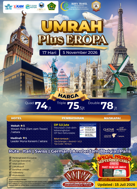 UMRAH PLUS EROPA 17 H 