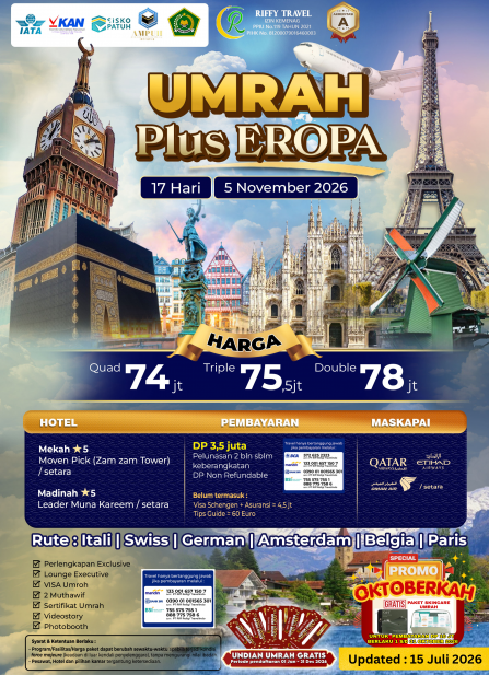 UMRAH PLUS EROPA 17 H 