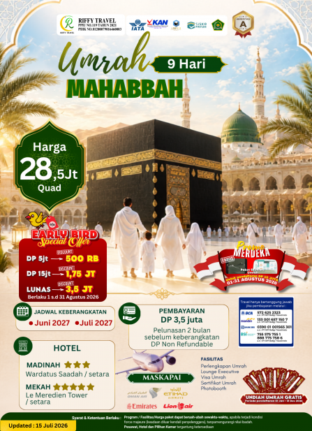 UMRAH MAHABBAH (JULI 2027)