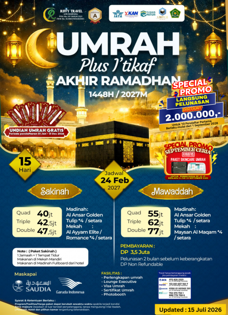 UMRAH PLUS I'TIKAF AKHIR RAMADHAN - MAWADDAH