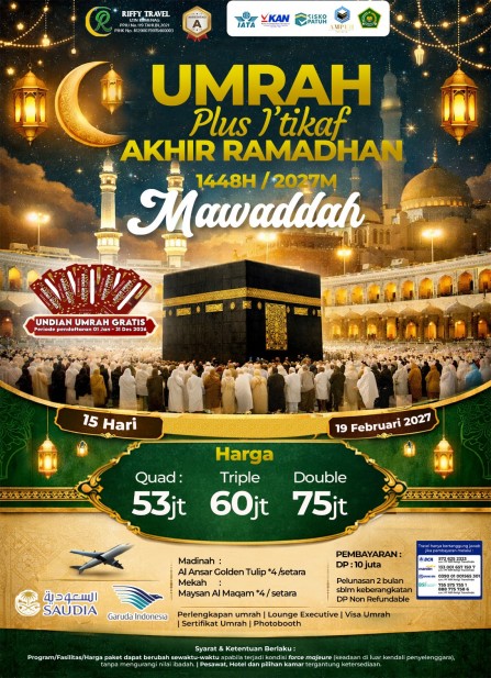 UMRAH PLUS I'TIKAF AKHIR RAMADHAN - MAWADDAH