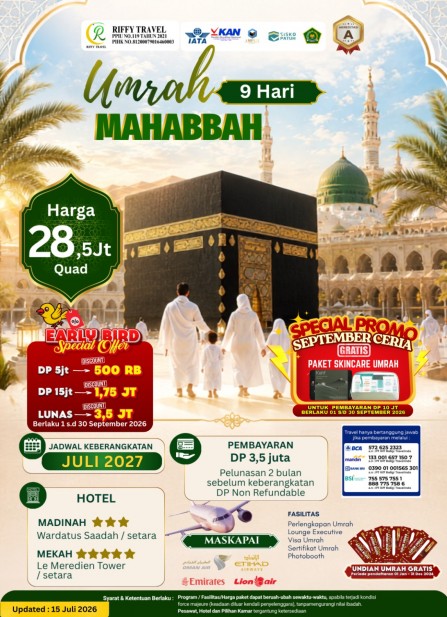 UMRAH MAHABBAH (JULI 2027)