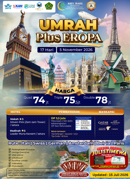 UMRAH PLUS EROPA 17 H 