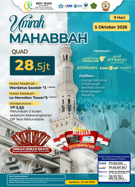 UMRAH MAHABBAH (OKTOBER 2026)