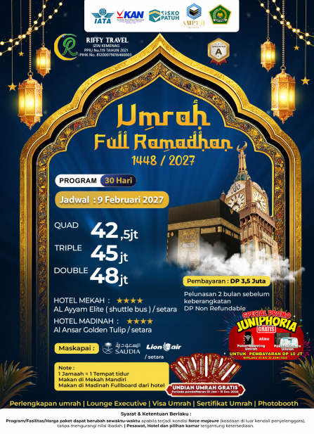 UMRAH FULL RAMADHAN 1448H