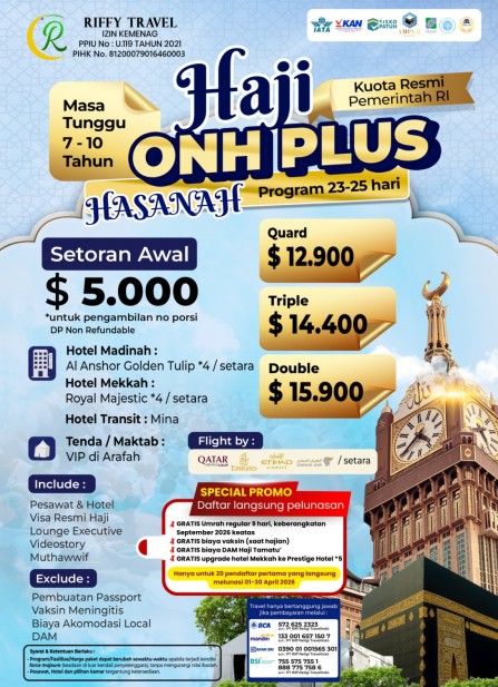 HAJI ONH PLUS HASANAH - BINTANG 4